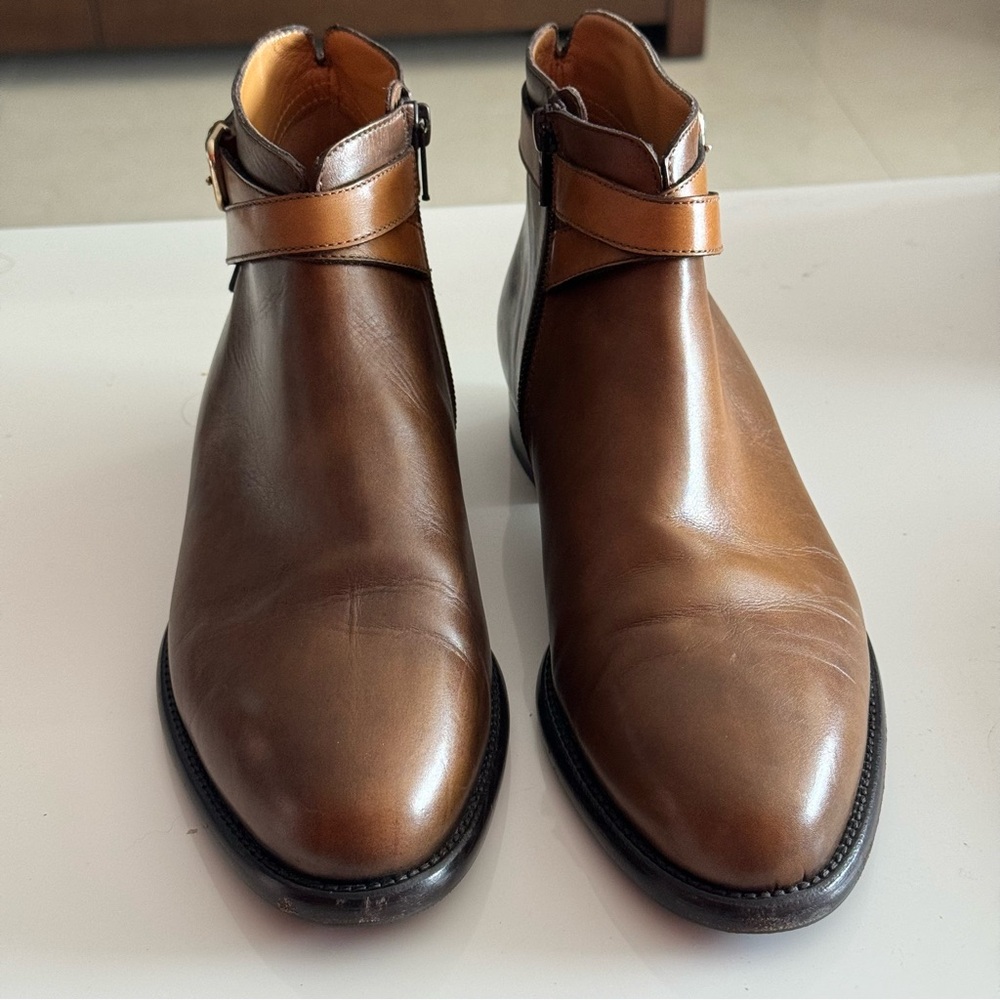 Ron White Equestrian Style Ankle Brown Boots